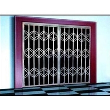 不锈钢门业拉闸门佛山不锈钢门厂拉闸门金钱型拉闸