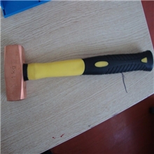 集兴牌1kg紫铜德式八角锤石工锤紫铜锤子红铜锤模具安装锤