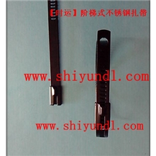 【好扎带时运造】时运厂家供应阶梯式不锈钢扎带，喷塑扎带。