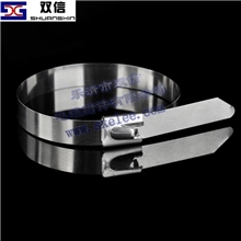 厂家供应优质白钢喷塑不锈钢扎带不锈钢扎带批发