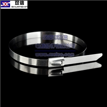 白钢不锈钢扎带喷塑不锈钢捆绑带L型船用扎带大量批发