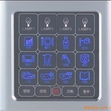 湖北高档别墅系列智能开关48路灯光控制触摸面板开关配红外遥控