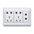 墙壁开关厂家专业供应明装十二孔插座