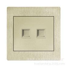 土豪金色插座电脑插座价格电脑插座批发电脑插座厂家