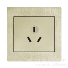 土豪金色墙壁开关开关插座16A空调墙壁插座