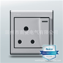 【企业集采】Naling南菱供应86型墙壁开关插座N320一开圆三孔