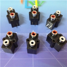 供应AV插座RCA插座RCA同芯插座RCA-207密封