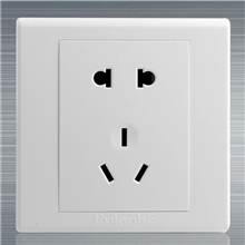 五孔插座A1系列钢架二三极阻燃PC材料墙壁插座诚招各地经销商