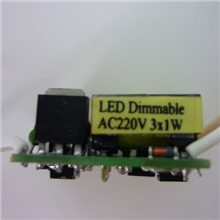 LED3W调光电源、可控硅调光电源3X1W，Dimmable大现货特价中