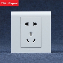 TCL罗格朗开关插座K5经典系列正品五孔插座五孔连接代理批发