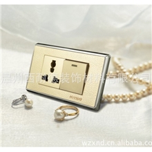 供应皮纹/雕花面板118墙壁开关插座（诚招代理商）