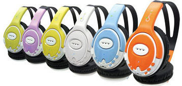 普乐购无线耳机式MP36色可选新款MP3厂家