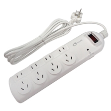 普乐购PS0682WHUSB8位国标2+3孔插座2米厂家直销