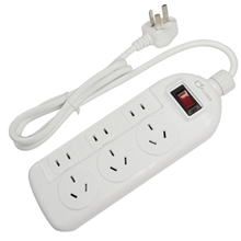 普乐购PS2363WH6位国标2+3孔插线板插座3M厂家直销