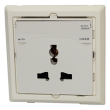 厂家直销艾地生1000MA带USB墙壁插座