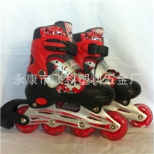 PU全闪款直排溜冰鞋儿童旱冰鞋轮滑鞋成人厂家批发