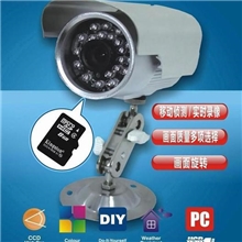 供应安防产品监控摄像机tf红外摄像头室外监控防水摄录机