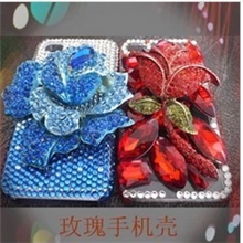 促销手机美容定制镶钻壳子饰品镶钻手机外壳镶钻