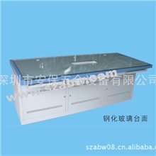 供应3联钢化玻璃台面控制平台钢化玻璃台面