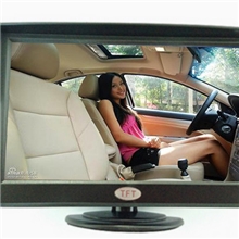 供应车载显示器，5寸车载液晶显示器，带吸顶和支架，倒车后视