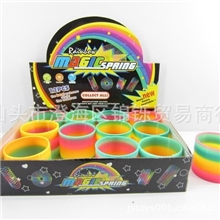 供应7.6CM彩虹圈圆形彩虹圈魔力彩虹圈益智玩具礼品玩具