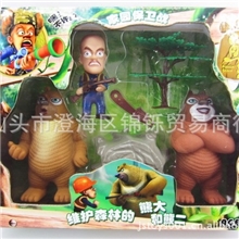 厂家直销熊出没熊出没搪胶套装带BB哨熊出没