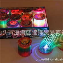 供应12只庄6款笑脸灯光彩虹圈魔力彩虹圈益智彩虹圈弹力圈