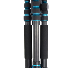 贝克BK-777C超短便携单反相机摄影碳纤三脚架折叠后仅350mm