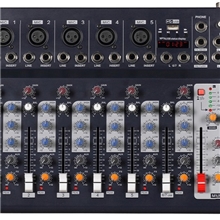 演出调音台。录音调音台；F7调音台带USB带效果调音台