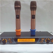 专业KTV，家庭K歌，婚庆专用U段一拖二土豪金麦克风/话筒