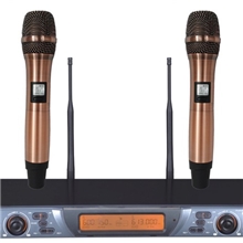 专业婚庆演出，高级KTV，家庭K歌专业土豪金U段无线麦克风/话筒