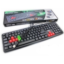 【供应】手指王01单键盘商务游戏静音有线键盘电脑usbPS2接口
