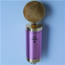 可用也可不用电源的紫色录音、专业网络K歌电脑卡拉OK麦克风批发