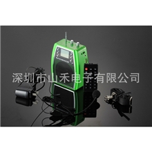 山禾750腰挂锂电录音多功能扩音机显示歌词插卡遥控FM扩音机