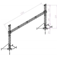 厂家直销铝合金龙门展示架