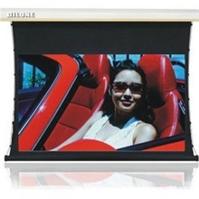 DILONE/100寸16：9柔性灰电动拉线幕投影幕高清家用