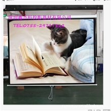 自锁投影幕供应72寸4：3手动银幕手拉幕投影机幕布