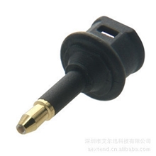 塑料光纤转换头方头转圆头转接头数字光纤转接头方转圆