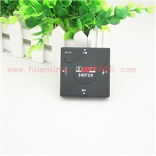 高清HDMI切换器三进一出3进1出1080PHDMI分配器标准HDMI接口