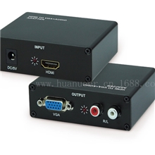 HDMI转VGA转换器HDMItoVGA+R/L音视频转换器左右道