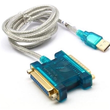 帝特USB转25针RS232串口25孔1284并口老式打印机电脑连接数据线