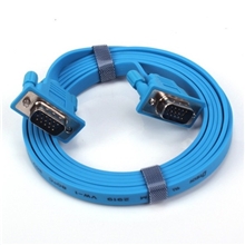 帝特1.8米3+6线芯超薄VGA线电脑电视电脑显示器视频传输连接扁线