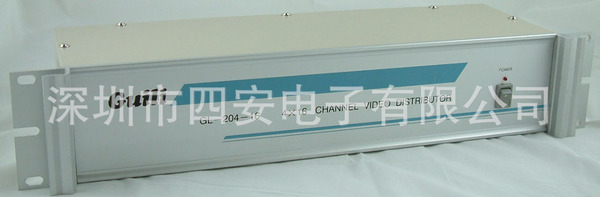 批发监控专用机架式瑰丽GL-204-16D16进64出视频分配器