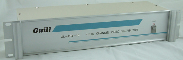 监控专用19寸机柜瑰丽16进64出纯音频分配器GL-204-16DA