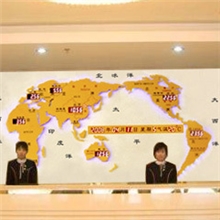 酒店大堂世界时间电子钟