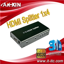 4口HDMI分配器1x4HDMI分配器，