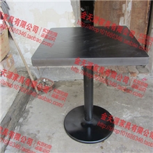 小方桌西餐桌咖啡厅餐桌饭店餐桌酒吧黑橡木桌子洽谈桌快餐桌