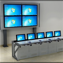 厂家专业定制多媒体控制台电视墙供应液晶超薄电视墙
