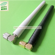 深圳天线厂家专业供应433天线3DB弯头白色橡胶套SMA接头