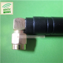 深圳天线厂家供应2.4G天线3DB弯头白色橡胶套SMA接头